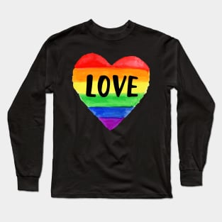 Love Gay Pride Rainbow Long Sleeve T-Shirt